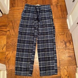 Mens Fleece Plaid Pajama Pant